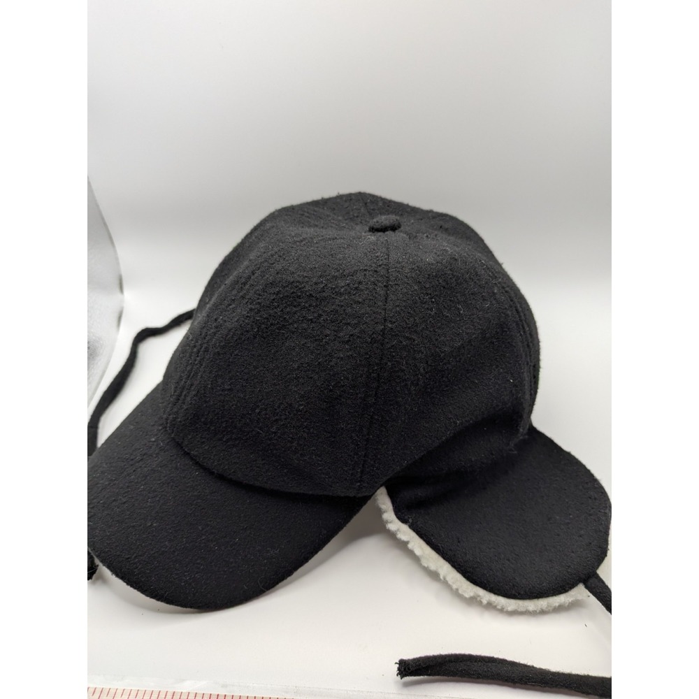 Vtg Sherpa Lined Ear Flap Hat Cap Strap Fleece Ear‎ Flap Trapper Gorpcore 90s